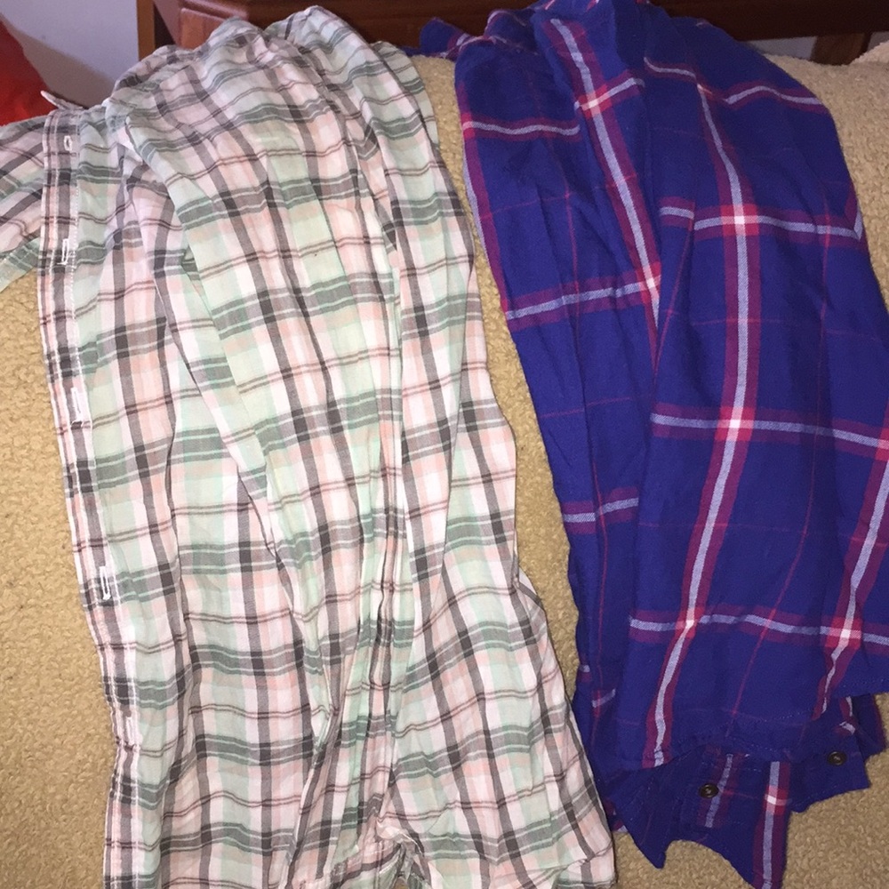2 lightweight flannel small